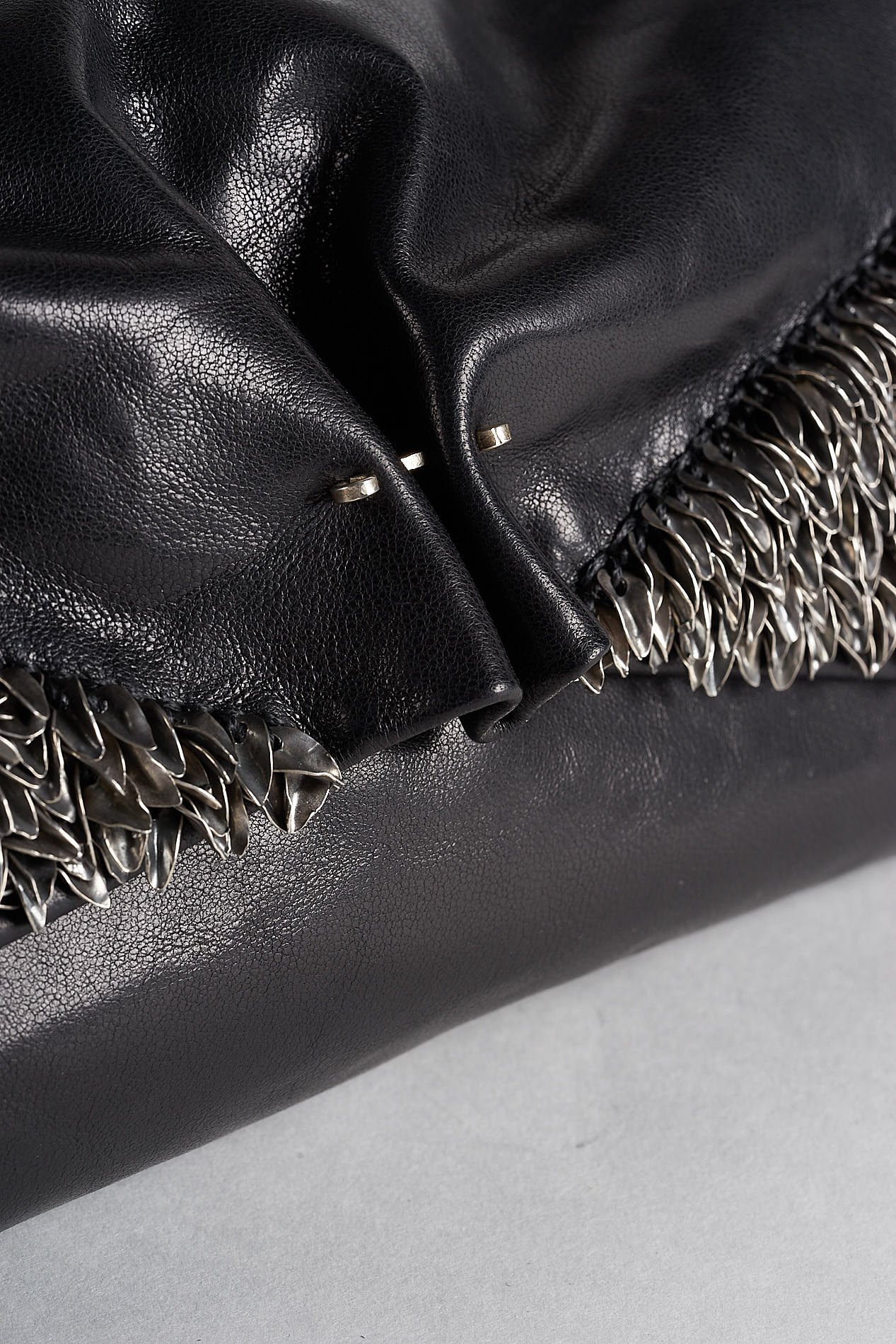 daniele basta leather and silver bags - DETAIL